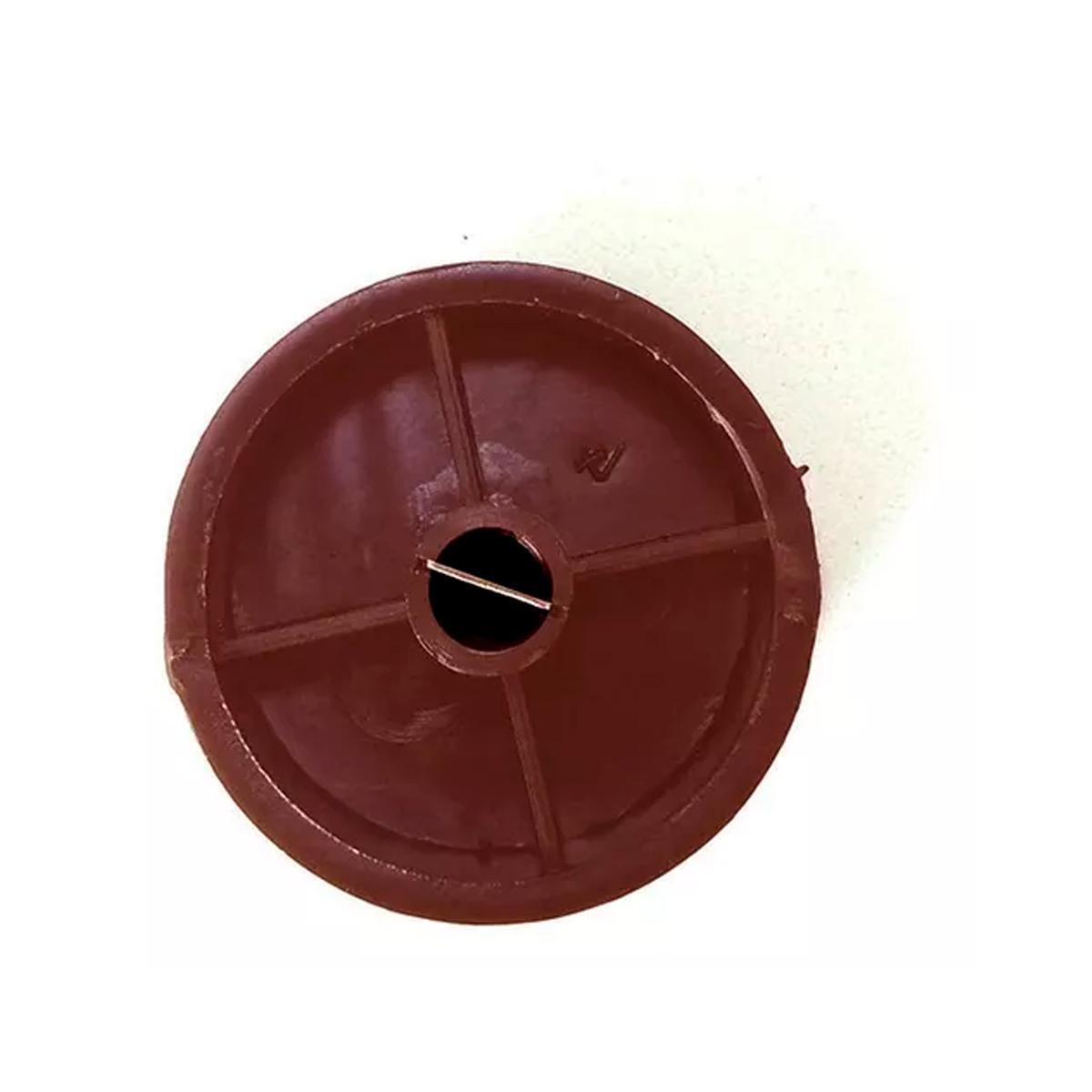 Miniatura Botão Para Fogão Dako Magister Redondo Com Trava Marron 4Pcs