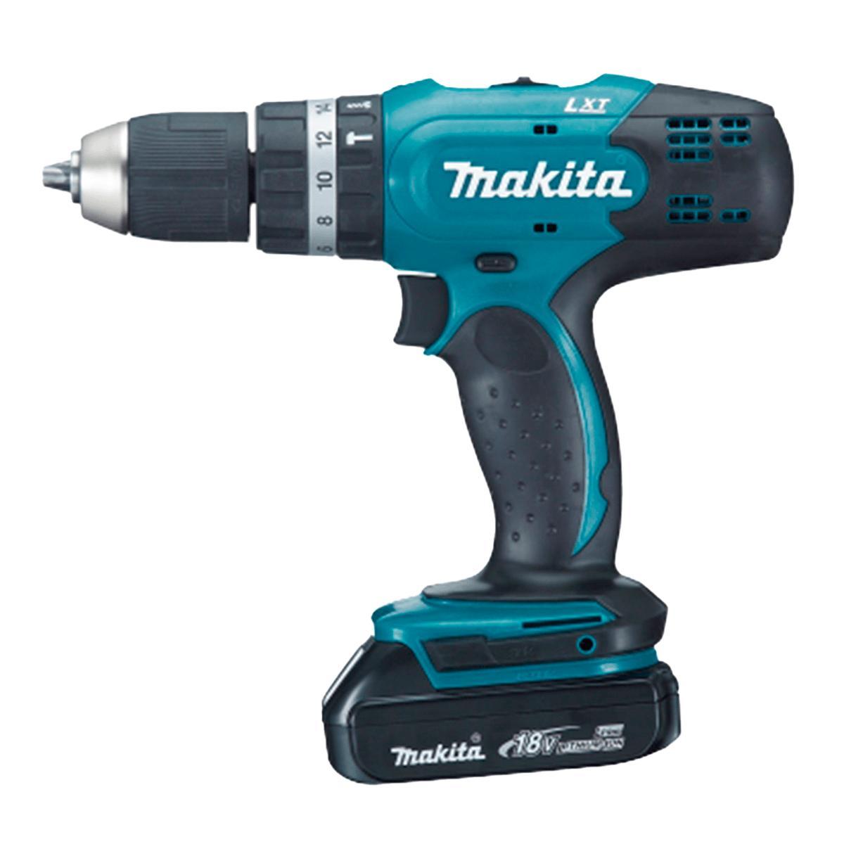 Miniatura Parafusadeira E Furadeira 18V Com Impacto Makita Dhp453Y002