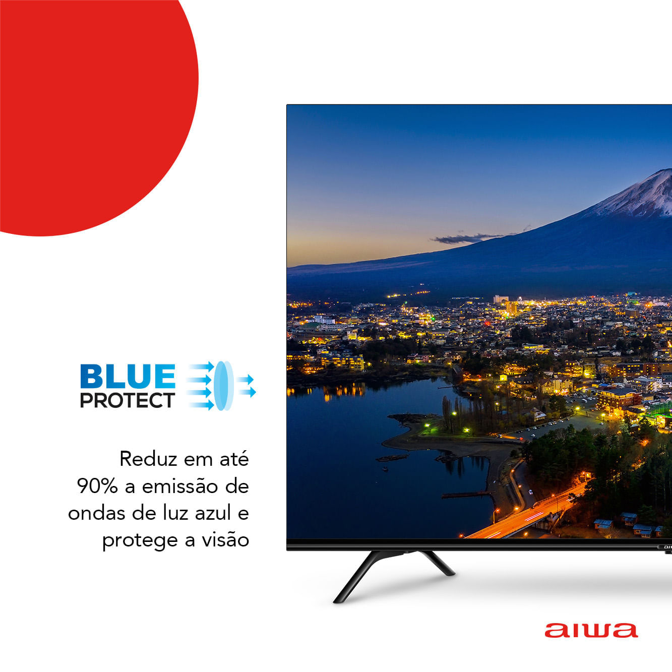 Smart TV Aiwa 55” Android, 4K, Borda Ultrafina, Dolby Vision & Atmos - AWS-TV-55-BL-01-A BIV