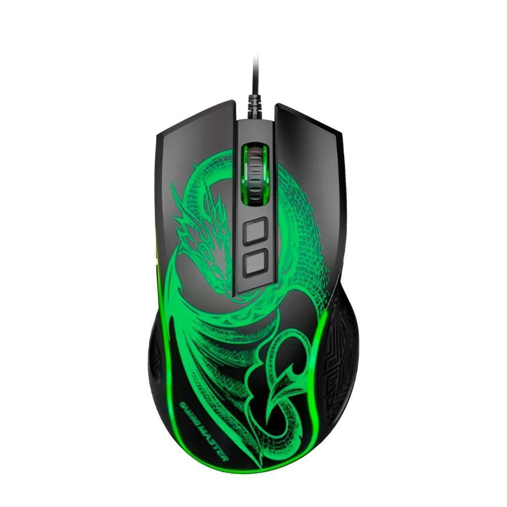 Miniatura Mouse Gamer K-Mex Mgl337 Dragão - 6200Dpi - Led - 6 Botões