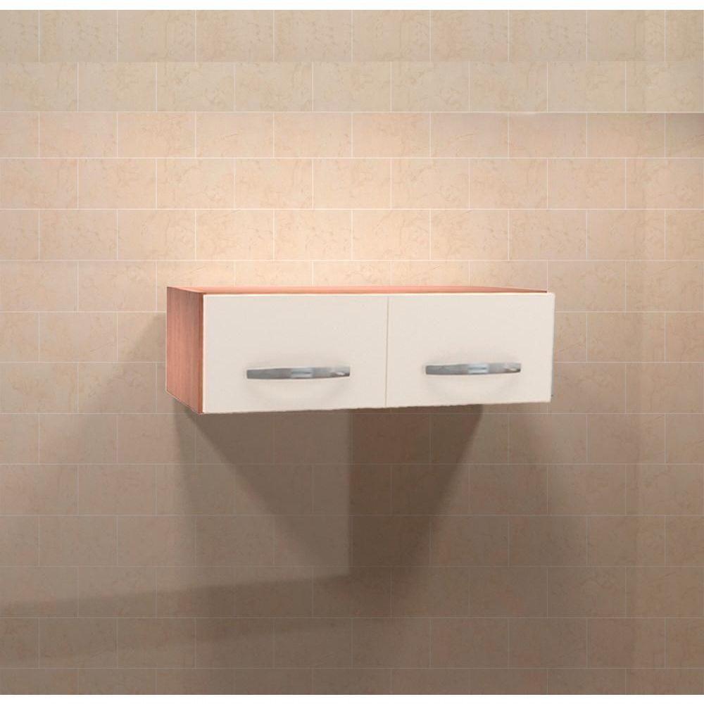 Miniatura Armario Aereo Geladeira 2 Portas 79cm 9190 Savana Off White Mobbs