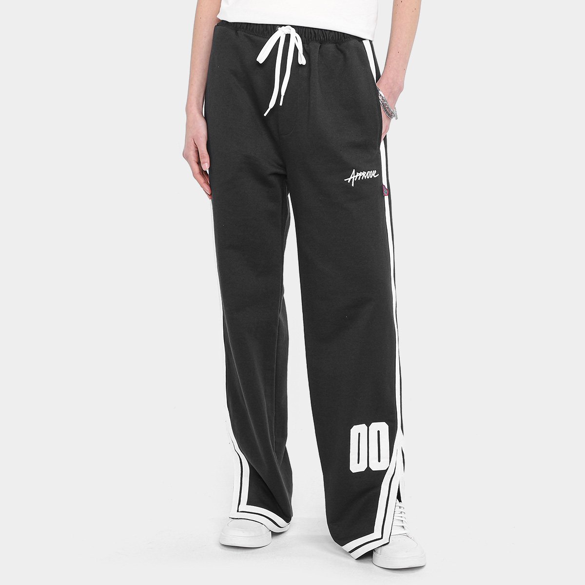 Miniatura Calça Moletom Approve X NFL Preto - EGG