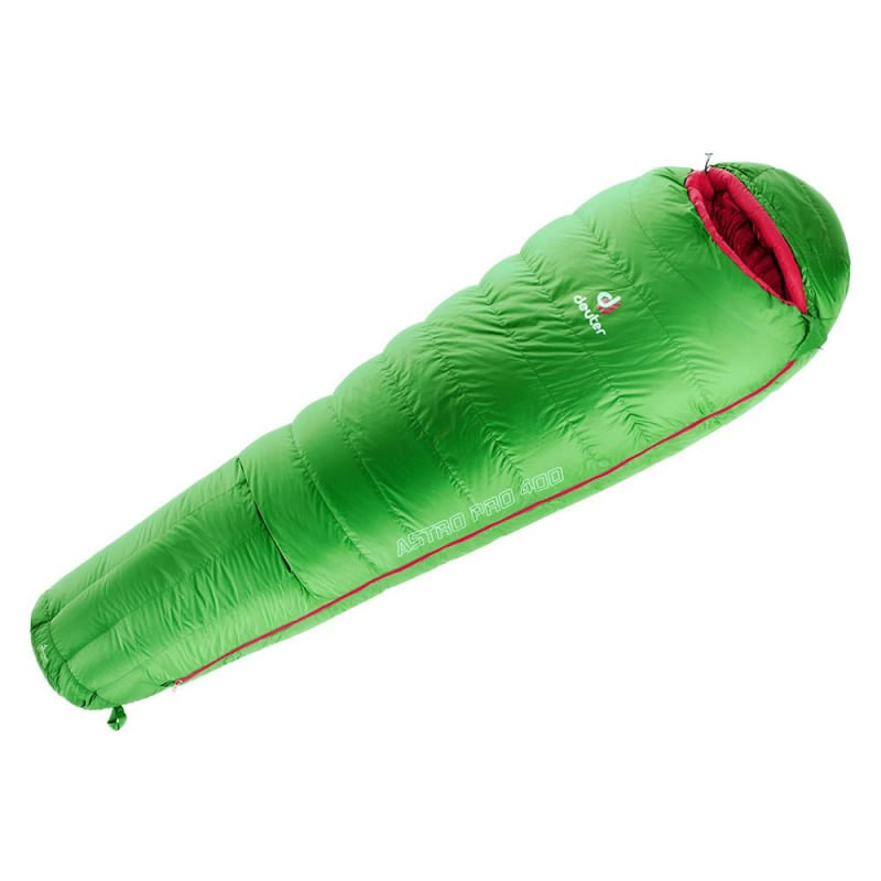 Miniatura Saco de Dormir em Plumas de Ganso Deuter Astro Pro 400 Verde