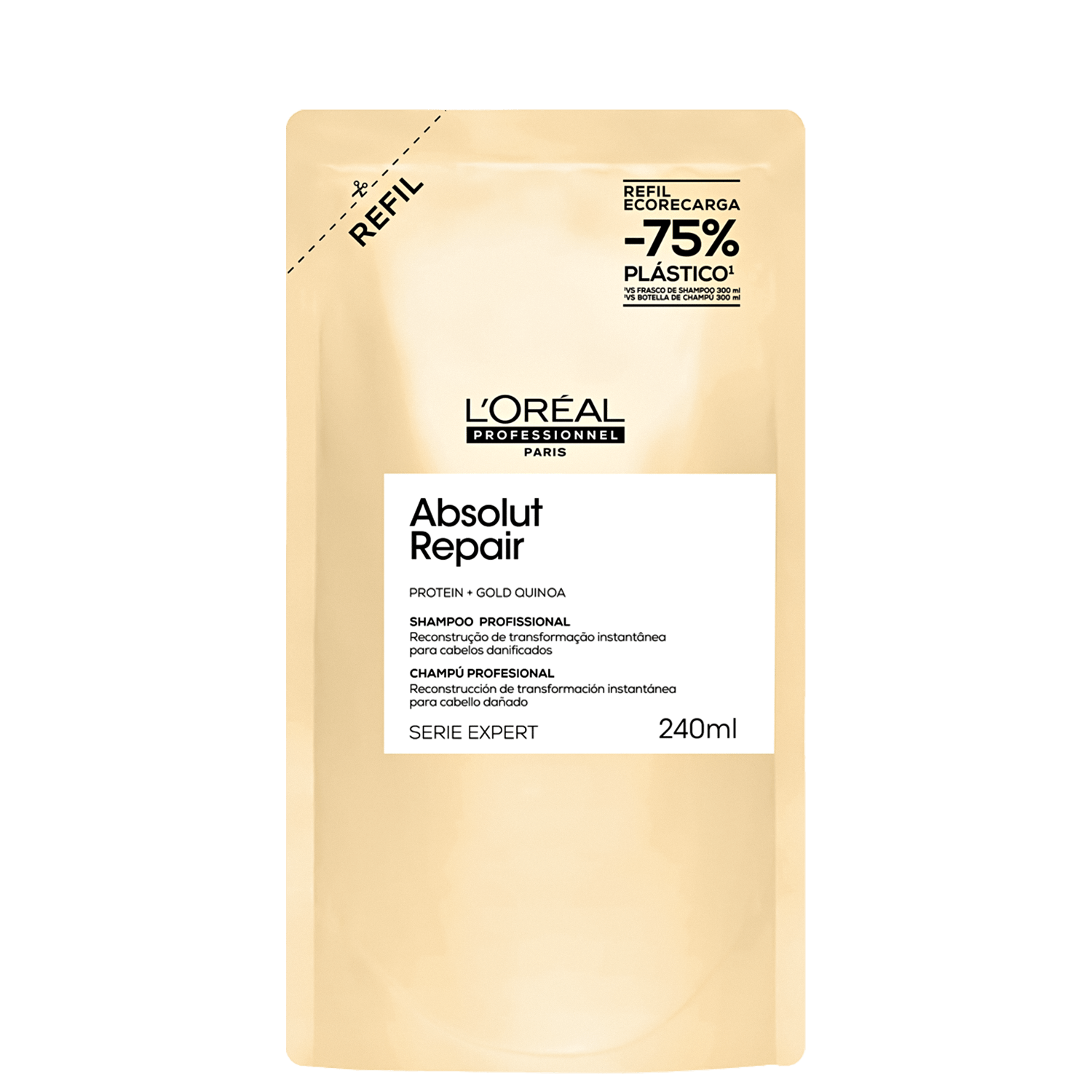 Miniatura L'Oréal Professionnel Serie Expert Absolut Repair Gold Quinoa + Protein Refil - Shampoo 240ml