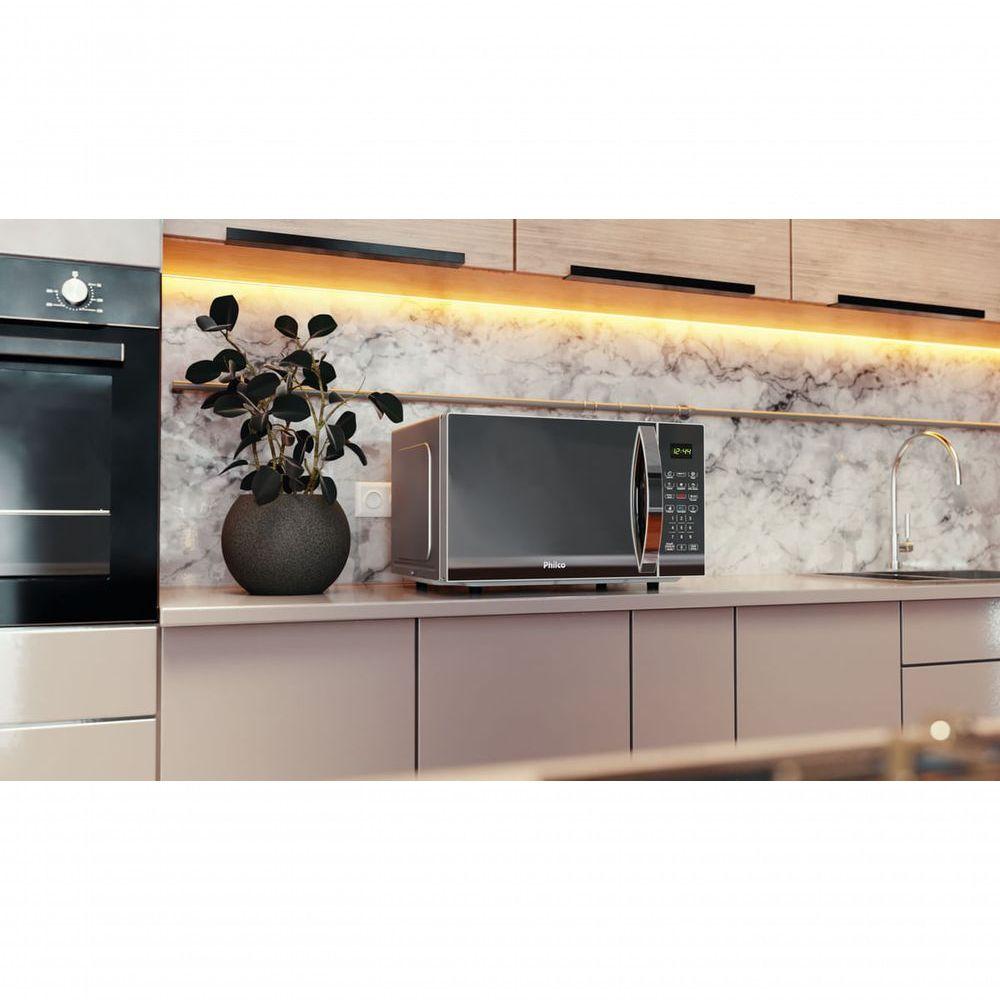 Miniatura Micro-ondas Philco 25L 1100W Limpa Fácil PM26S 110V