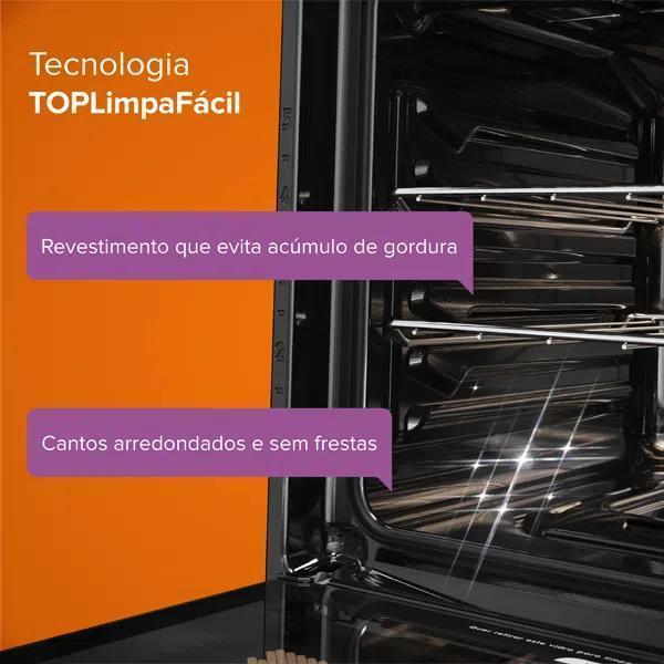 Forno Embutir Gás Continental 50L Com Toplimpafácil (Oc4Gm)