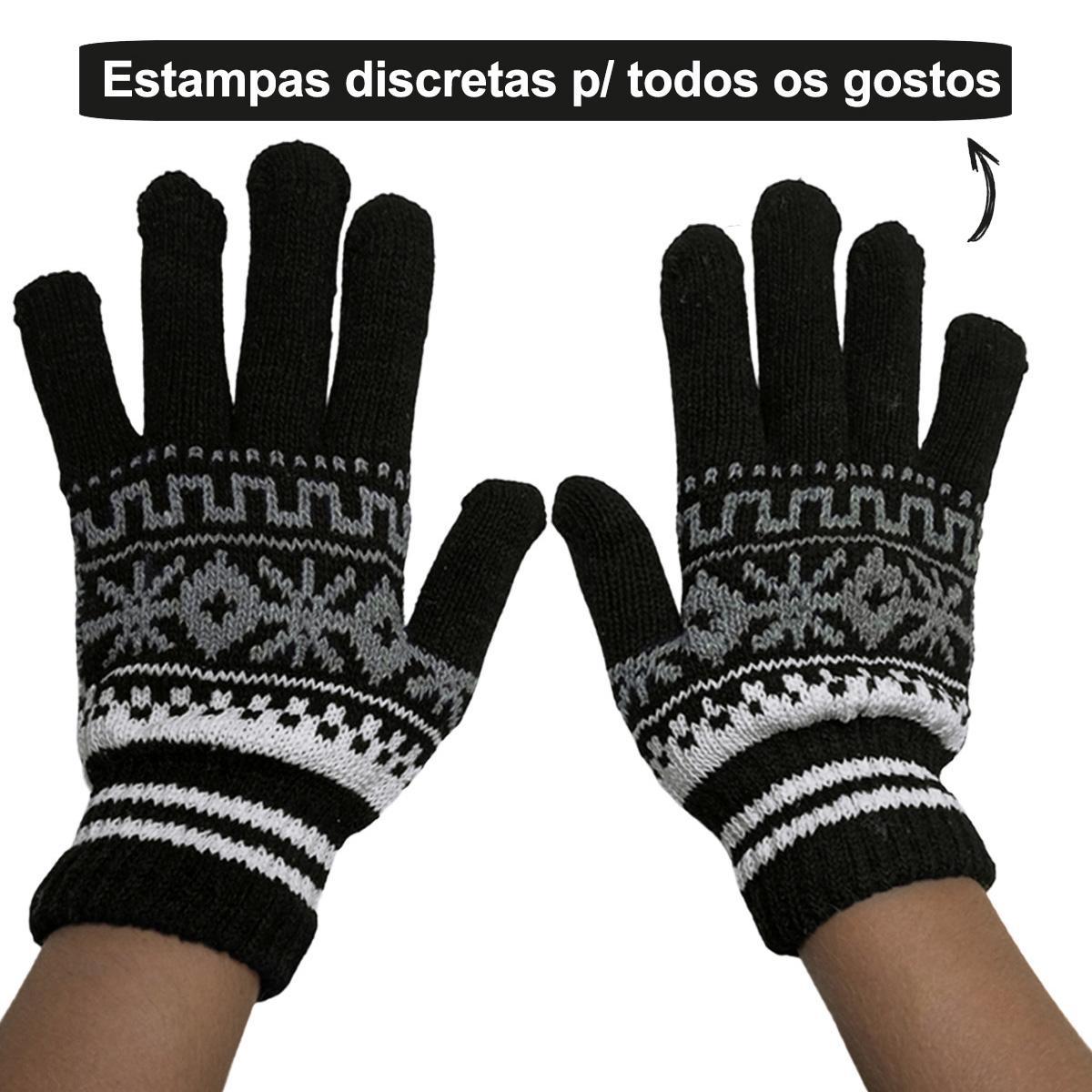 Luva De Frio Adulto Unissex Redstar De Lã Inverno Vsi04001