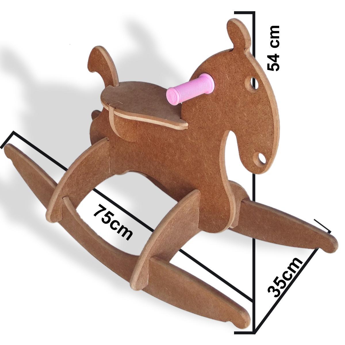 Miniatura Brinquedo Infantil Criança Cavalinho De Balanço