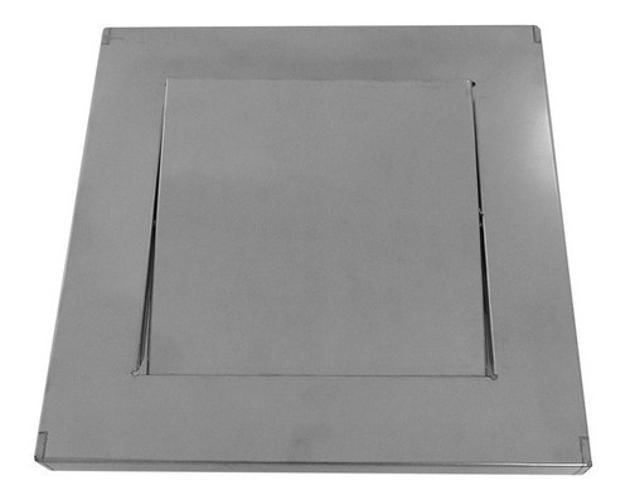 Miniatura Lixeira Quadrada Em Aço Inox Com Tampa Vai-Vem 36 L
