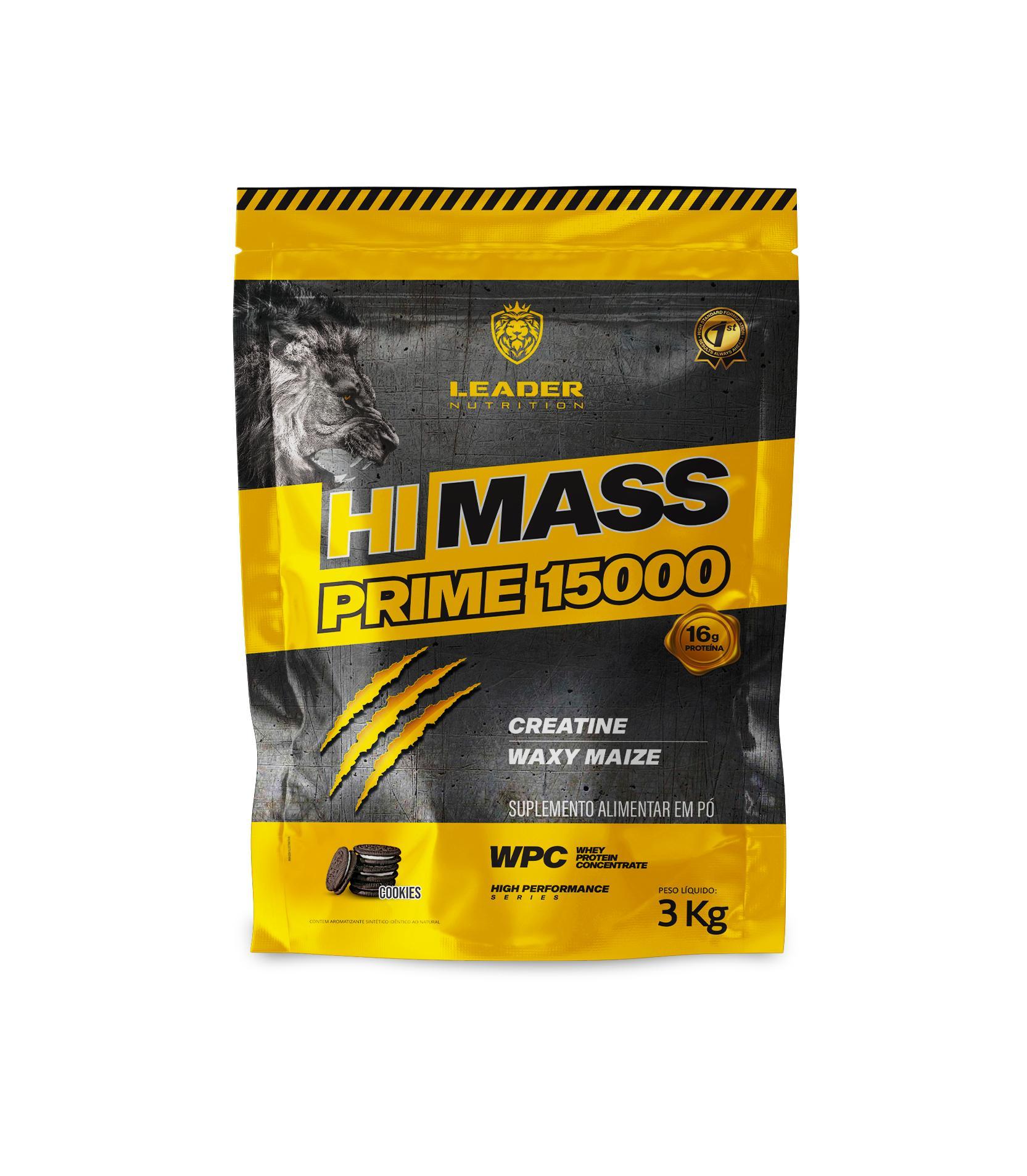 Miniatura Hipercalórico Hi Mass 15000 3.0Kg Leader Nutrition Cookies