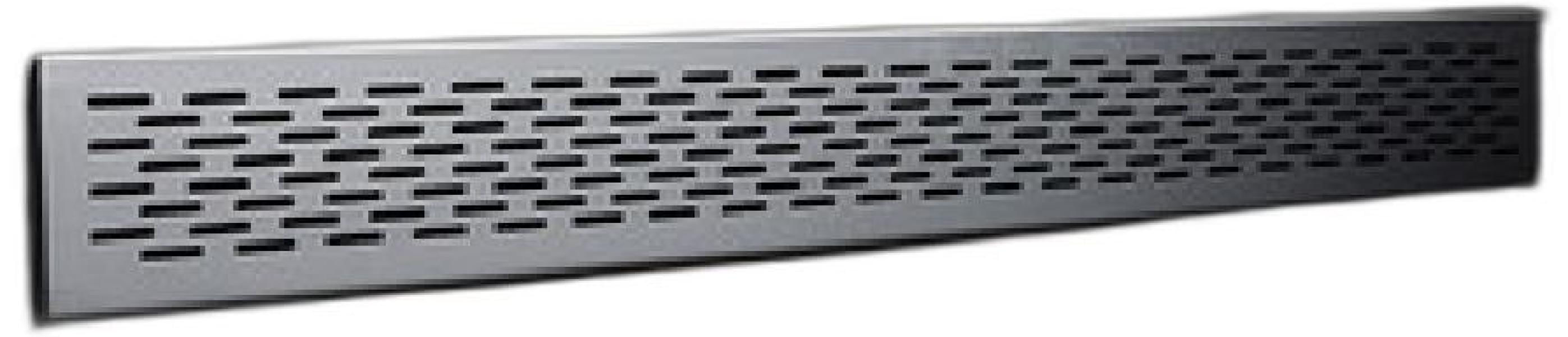 Miniatura Grade Ventilacao 800Mm Aba 28 Aluminio