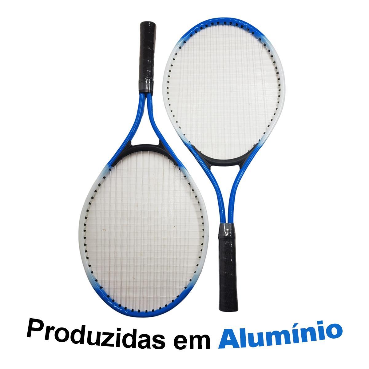 Kit Jogo Tênis Quadra Infantil Amador 2 Raquetes E Bolsa