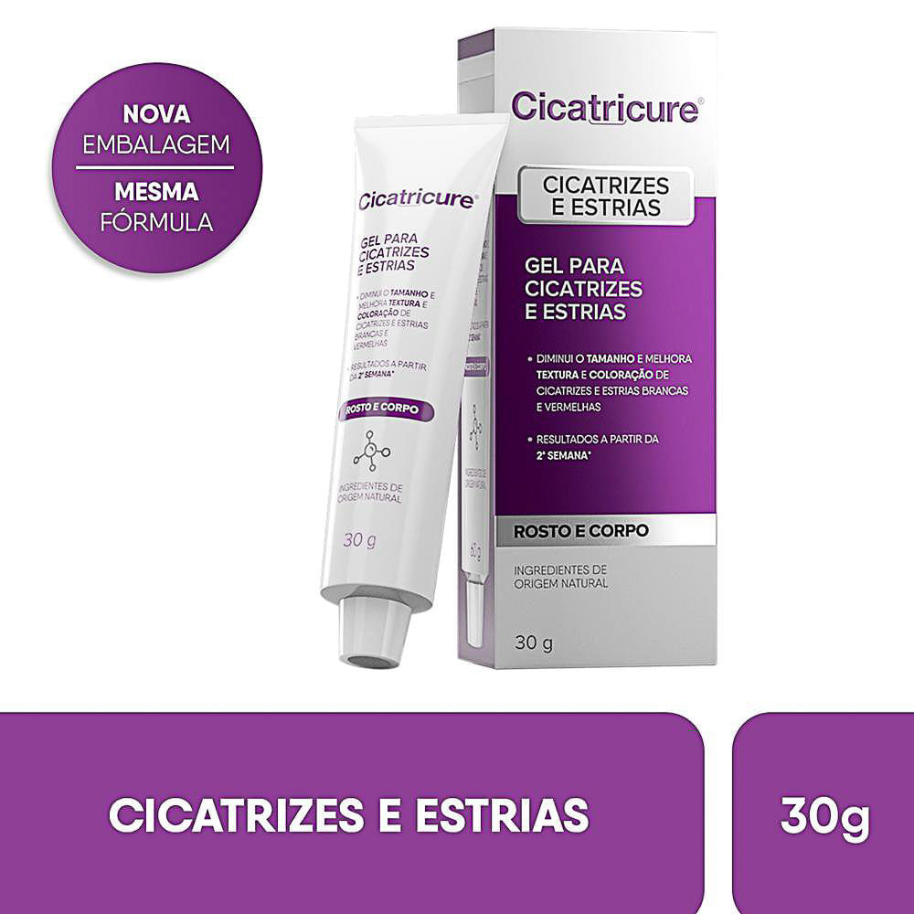 Miniatura Cicatricure Gel para Cicatrizes e Estrias 30g