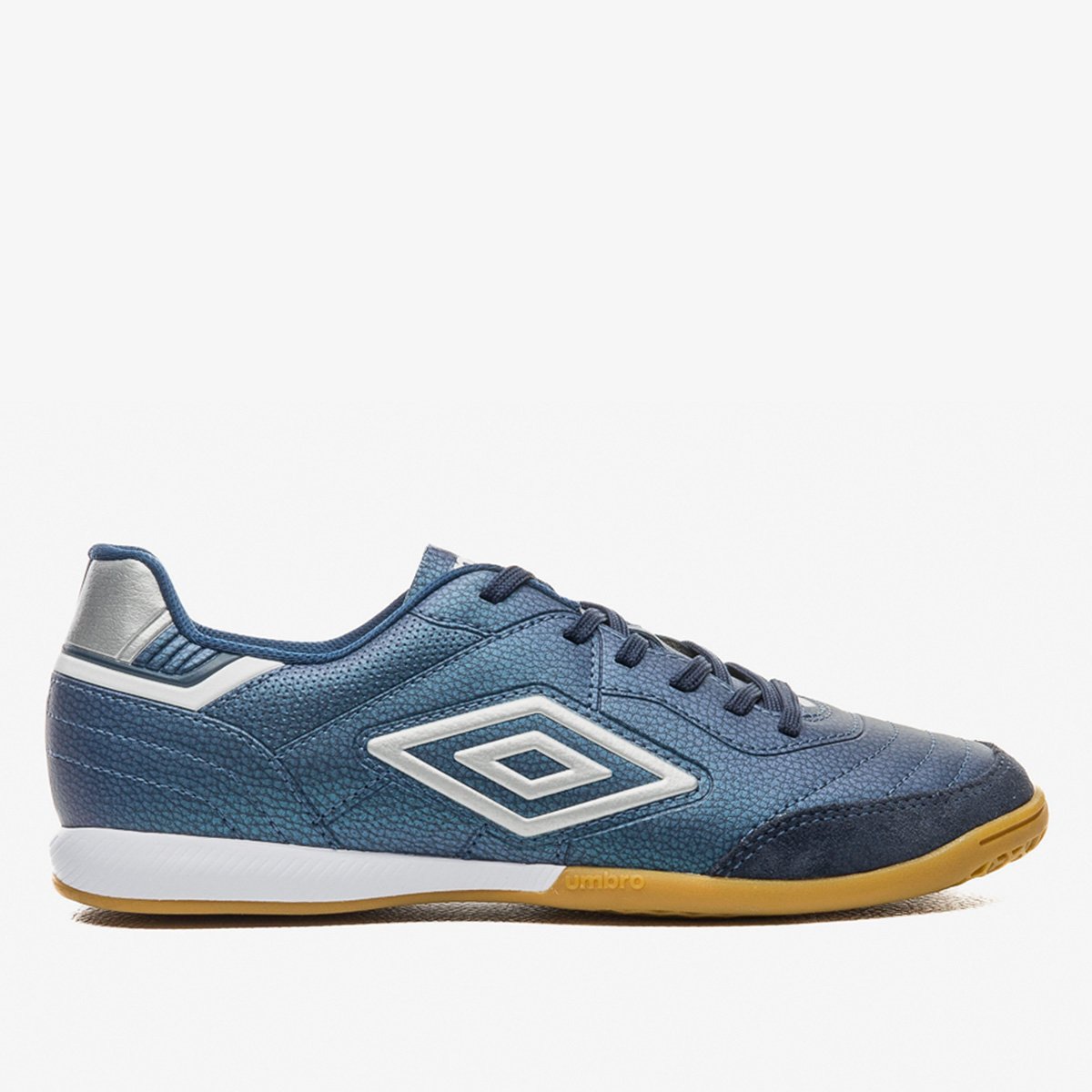 Miniatura Chuteira Futsal Umbro Speciali Classic Unissex Marinho+Cinza - 37