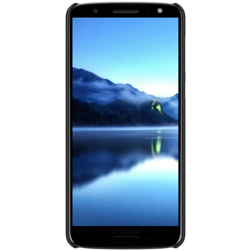 Miniatura Kit Capa Preta Nillkin Moto G6 5.7 Capinha Shield E Película