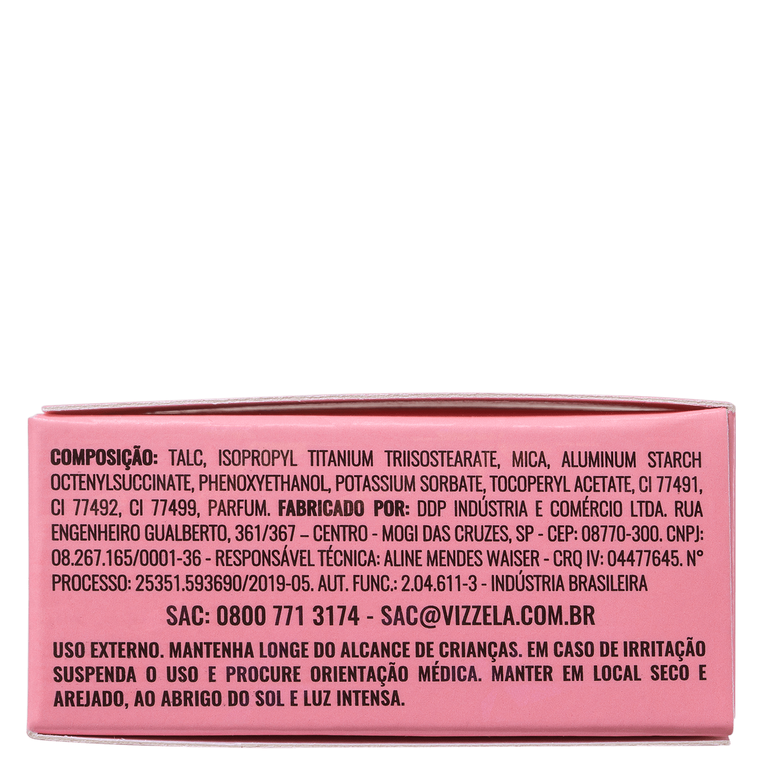 Vizzela Cosméticos Satin Powder 02 - Pó Solto Acetinado 9g