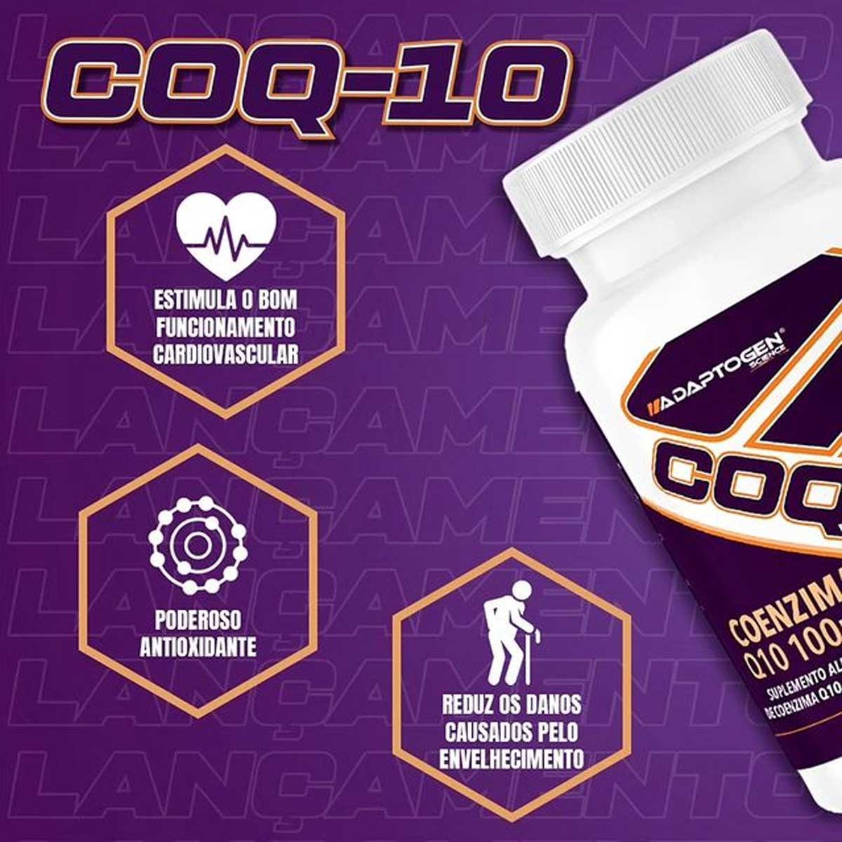 Miniatura Coenzima Q10 100Mg Coq-10 Com 60 Cápsulas Adaptogen