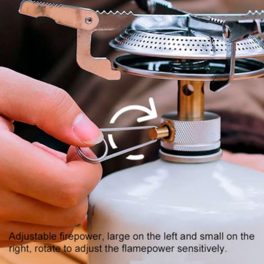 Miniatura Fogareiro Portátil Camping Compacto Com Controle De Chama Lorben