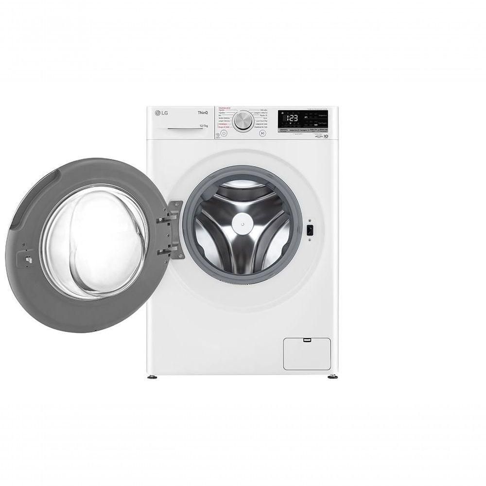 Miniatura Lava e Seca Smart LG VC4 12kg Branca Com Inteligência Artificial AIDD CV5012WC4 110V