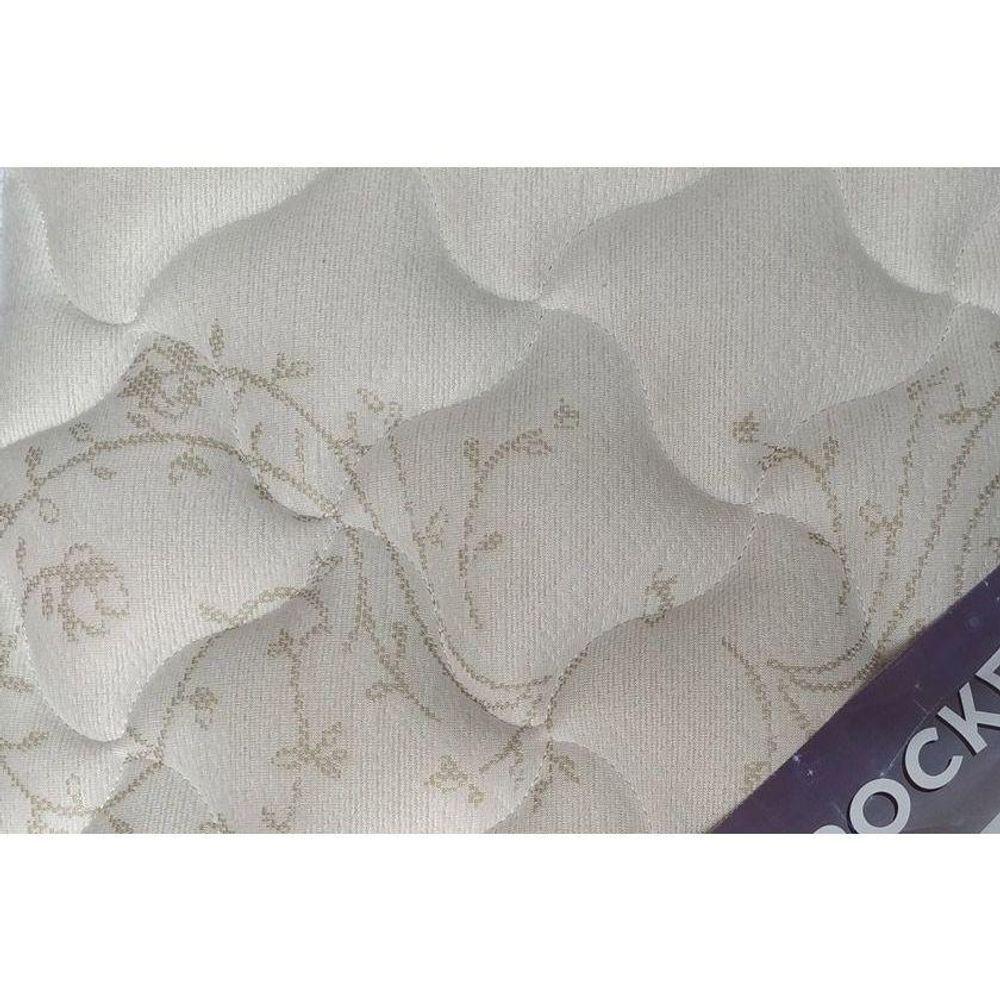 Miniatura Cama Box Queen: Colchão Molas Ortobom Superpocket Fort Tech + Base Crc Courano White(158X198)