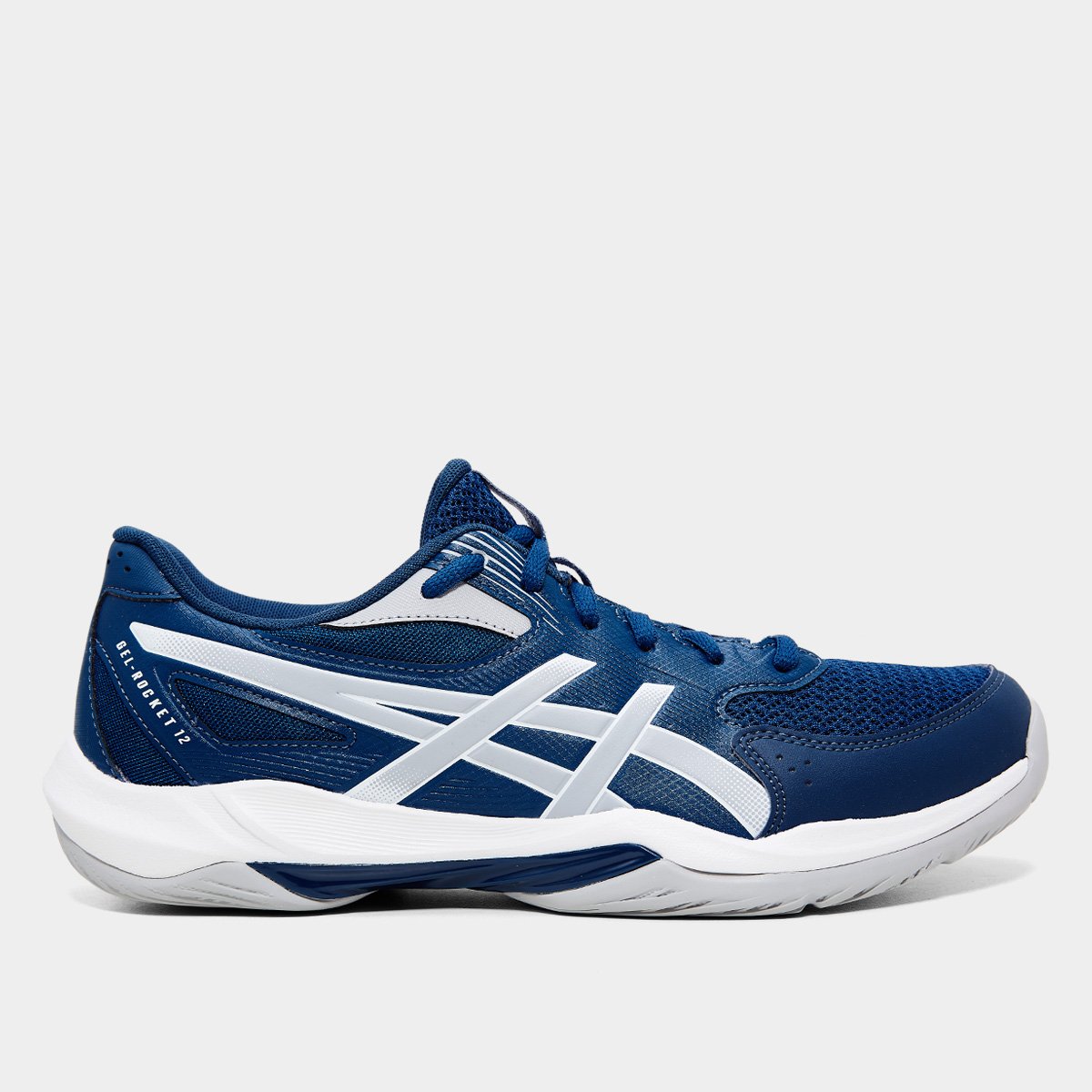 Miniatura Tênis Asics Gel Rocket 12 Masculino Azul+Cinza - 39