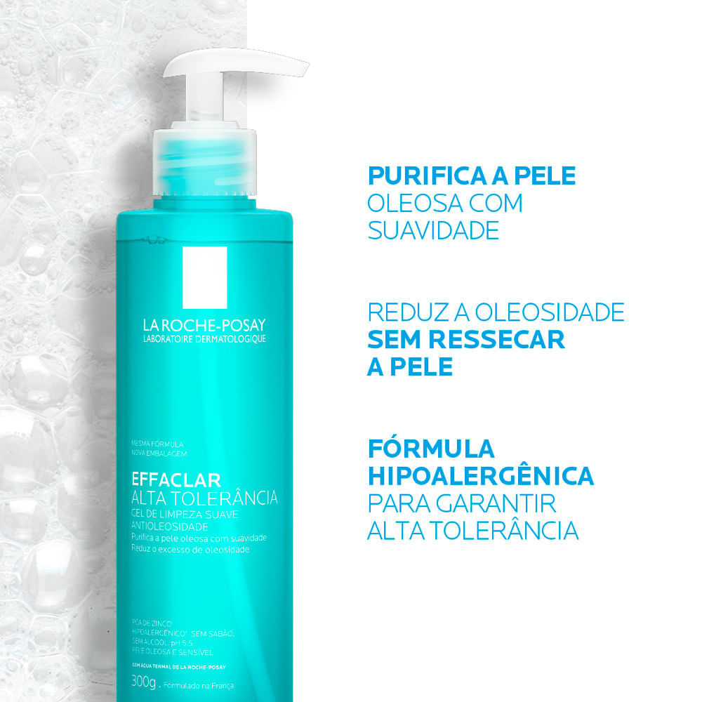 Miniatura Gel de Limpeza Facial Effaclar Alta Tolerância La Roche-Posay 300g