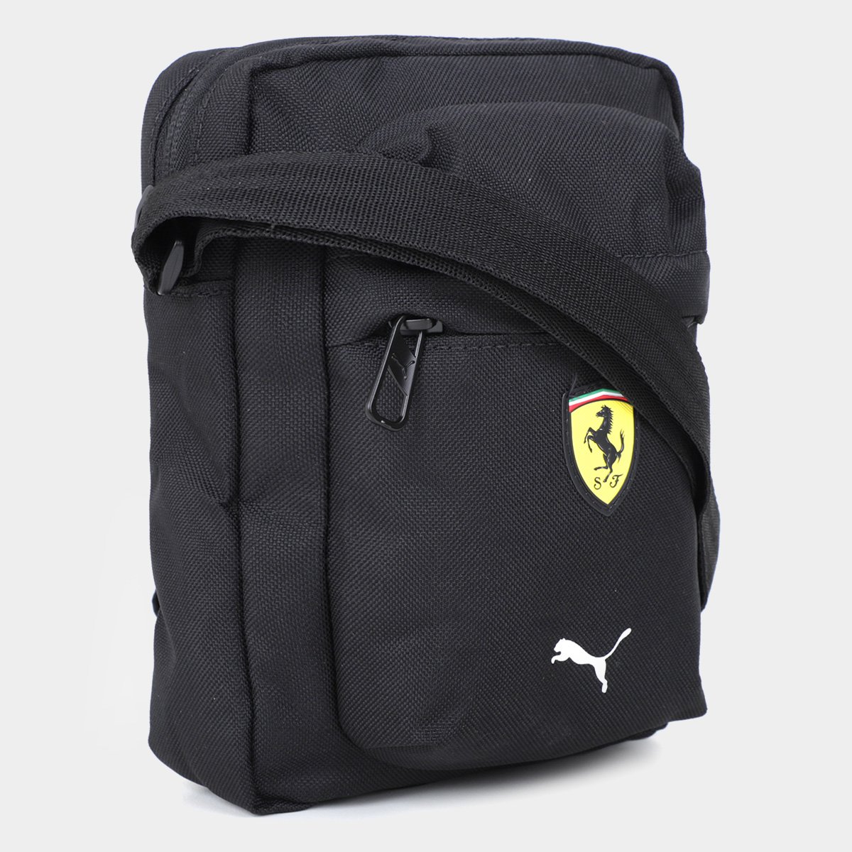 Miniatura Shoulder Bag Puma Ferrari SPTWR Race Portable Preto