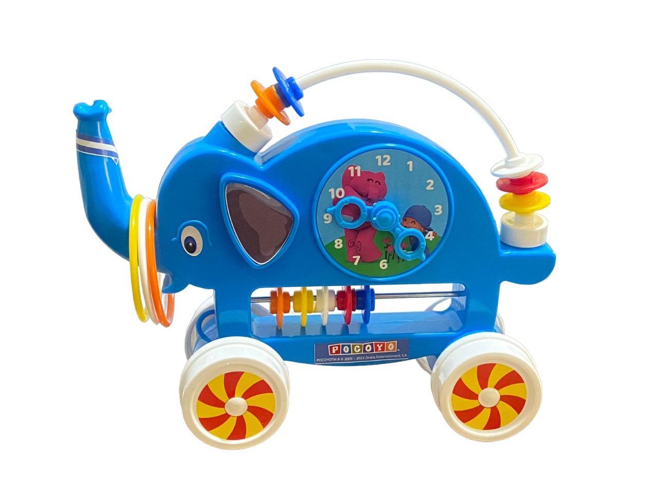 Miniatura Brinquedo Para Bebê Elefantinho Desenho Menino De Azul