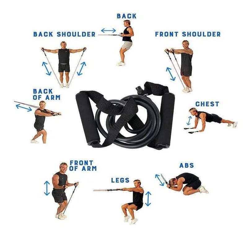Miniatura Banda Elástica Resistência Extensor Funcional Fitness Roxo