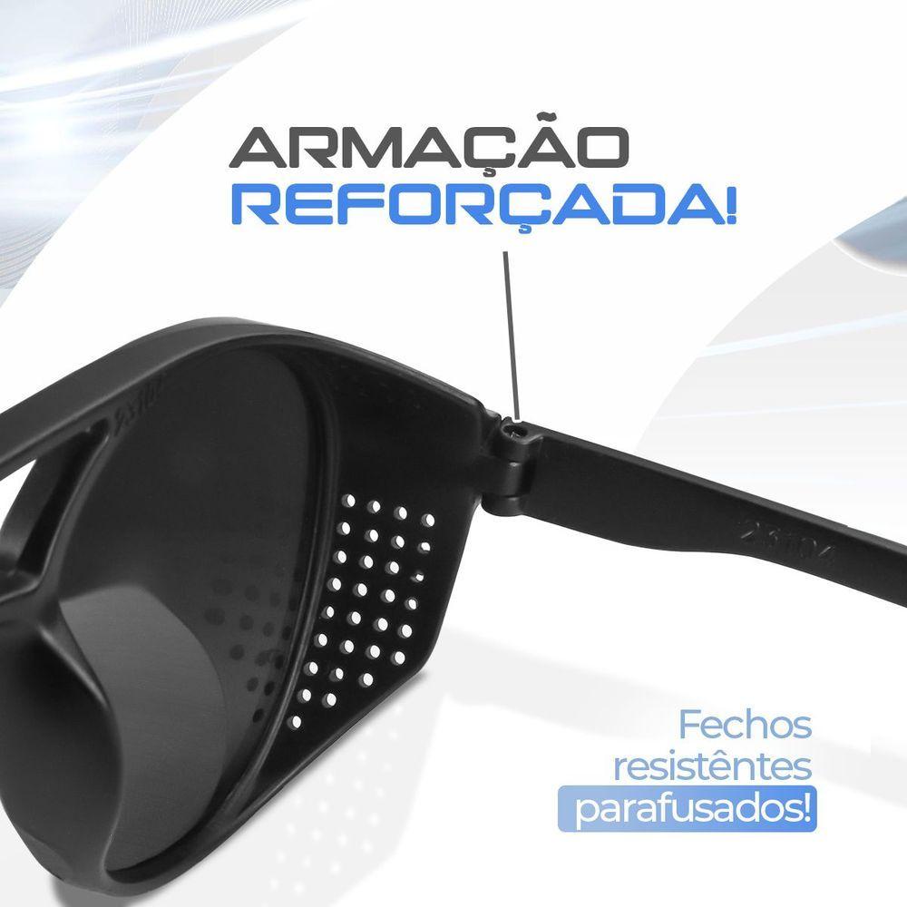 Miniatura Oculos Sol Masculino Social Praia Vintage + Proteção Uv + Case Qualidade Premium Estiloso Luxo Retrô