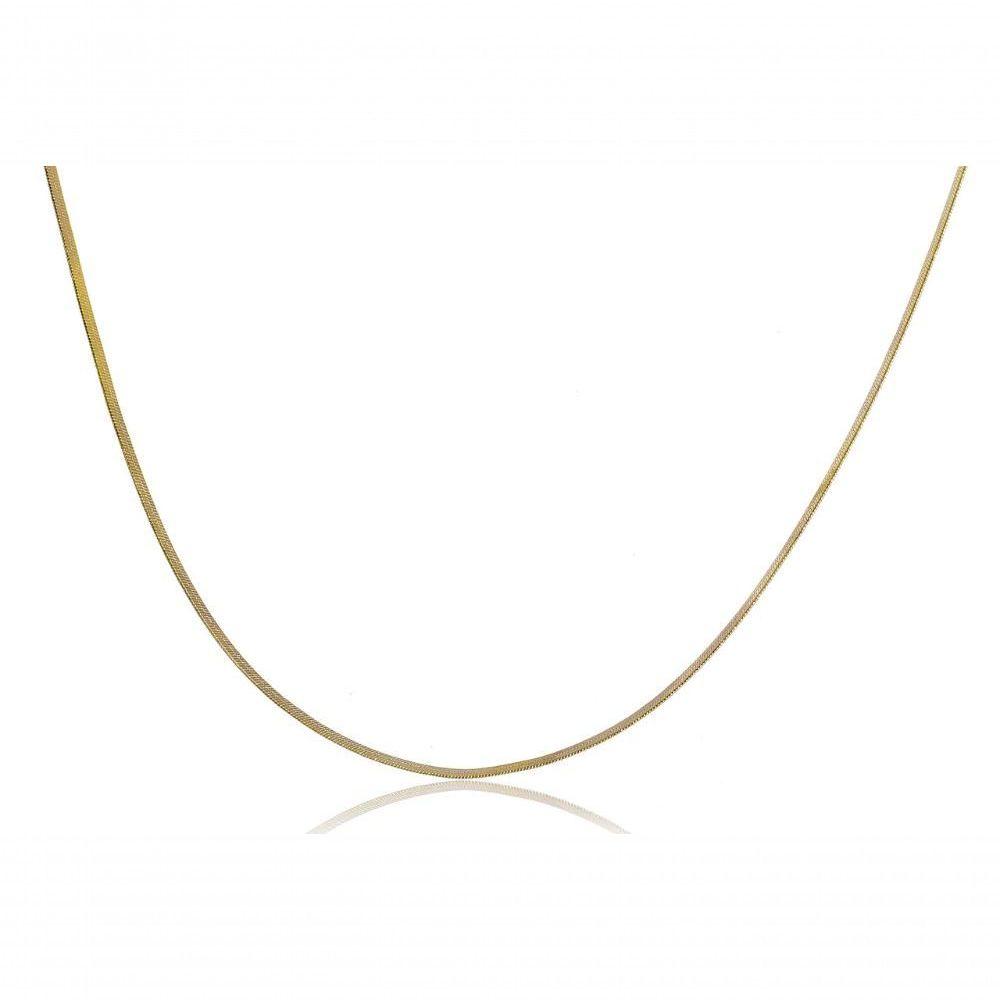 Miniatura Colar Com Corrente Fita Folheado Em Ouro 18k [f027]