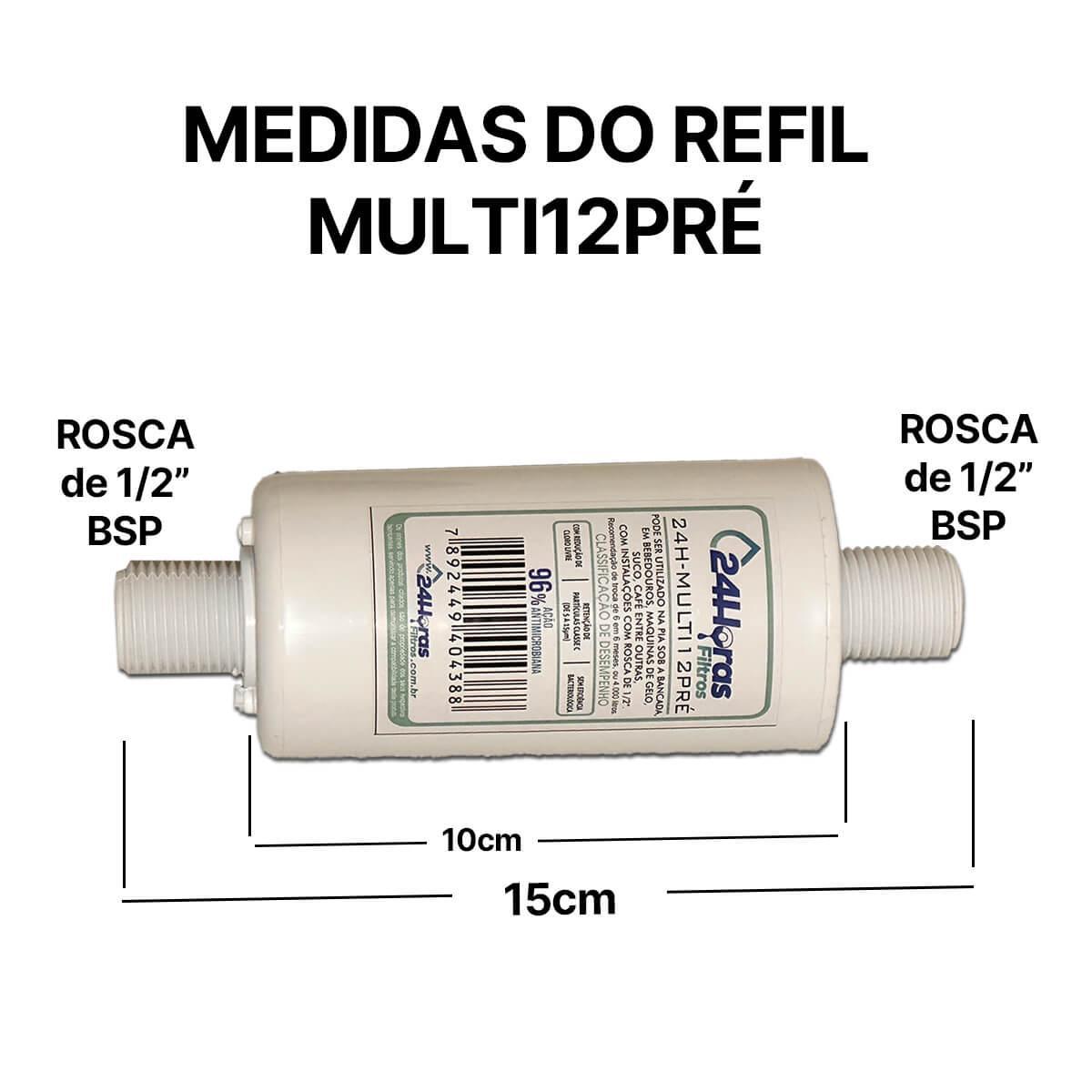Miniatura Refil Pré Filtro Compatível Purificador Água Soft Universal