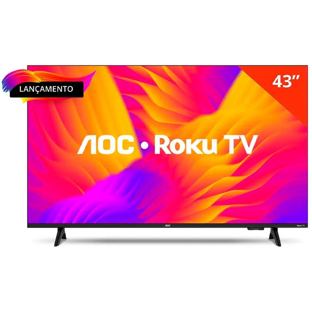 Miniatura Smart TV 43 Polegadas AOC Roku TV DLED - Série 5155