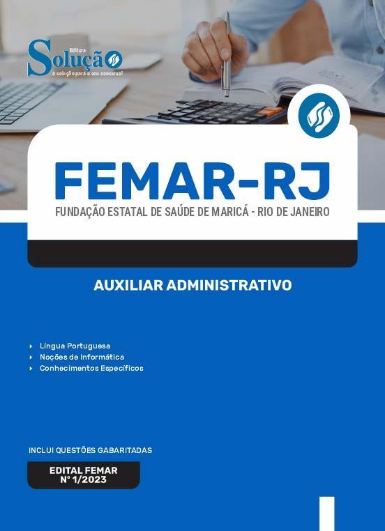 Miniatura Apostila Femar Rj 2024 - Auxiliar Administrativo