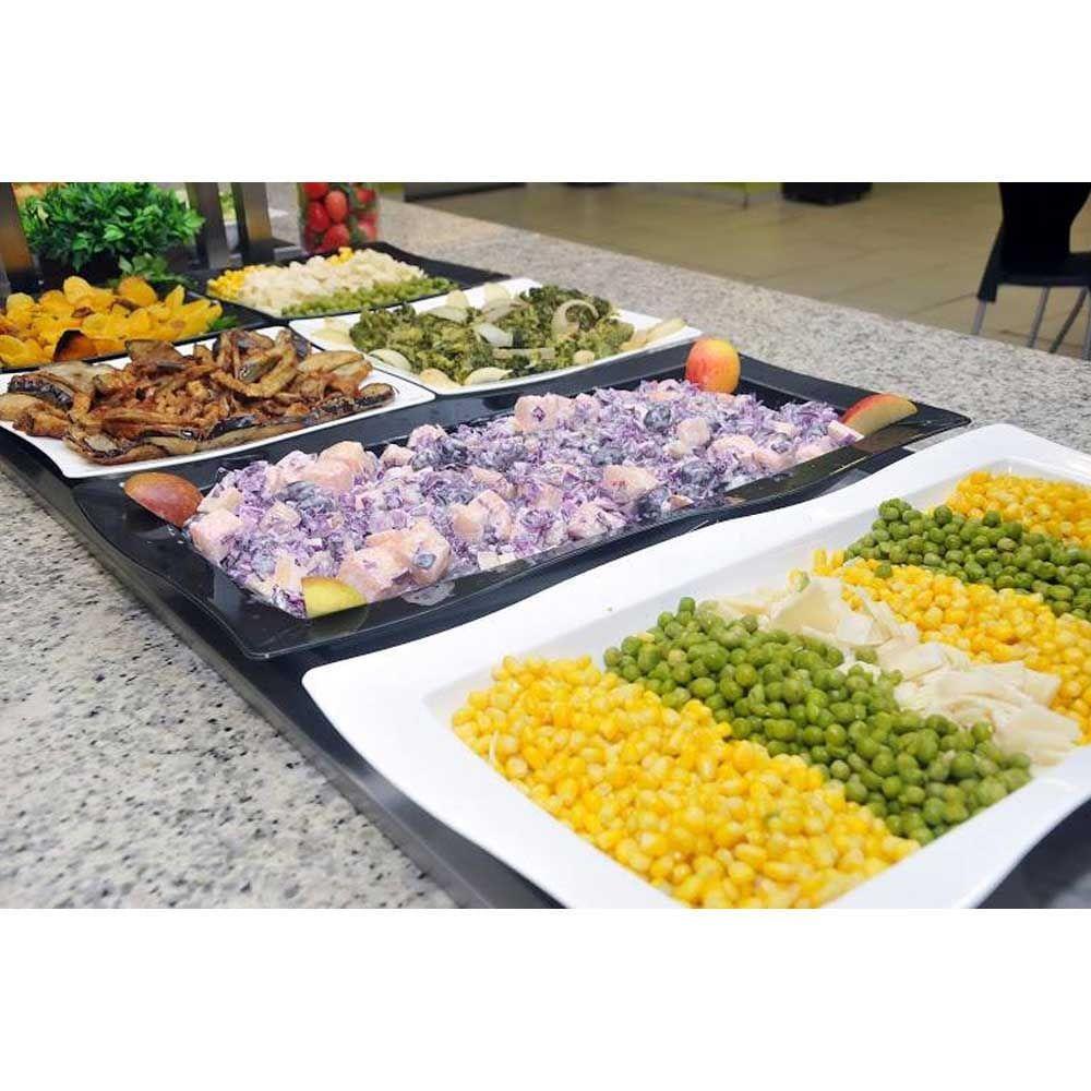 Miniatura Saladeira Moove Retangular 5l Preta Em Policarbonato Linha Profissional Cook Vem