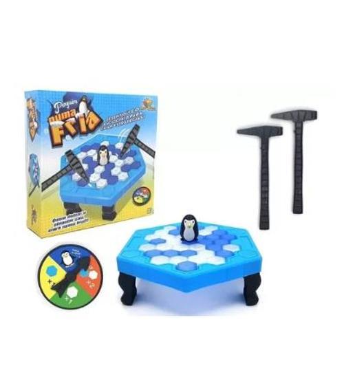 Miniatura Jogo Mesa Pinguim Numa Fria Art Brink Zb393 Martelo Bater