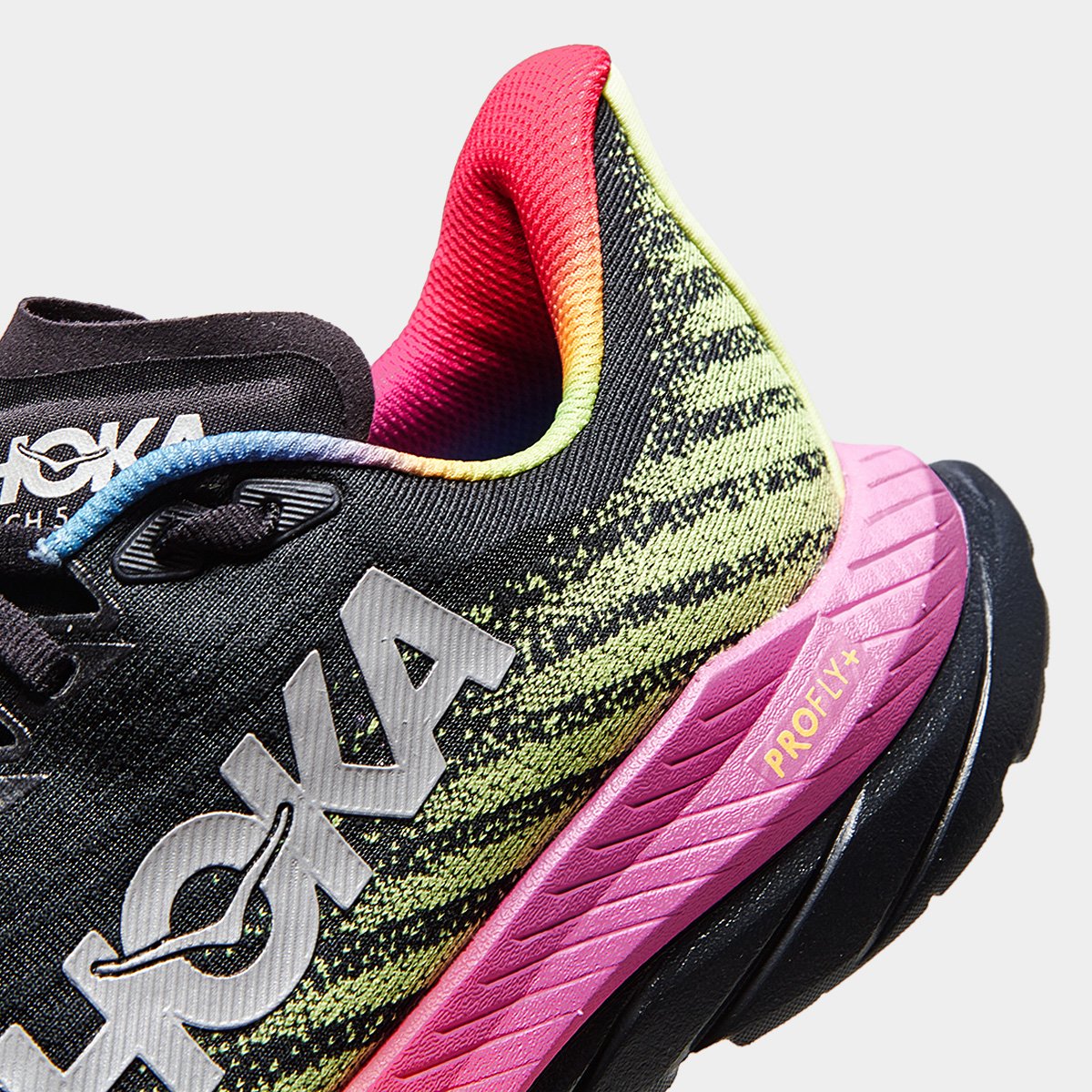 Tênis Hoka Mach 5 Masculino Preto+Amarelo - 43