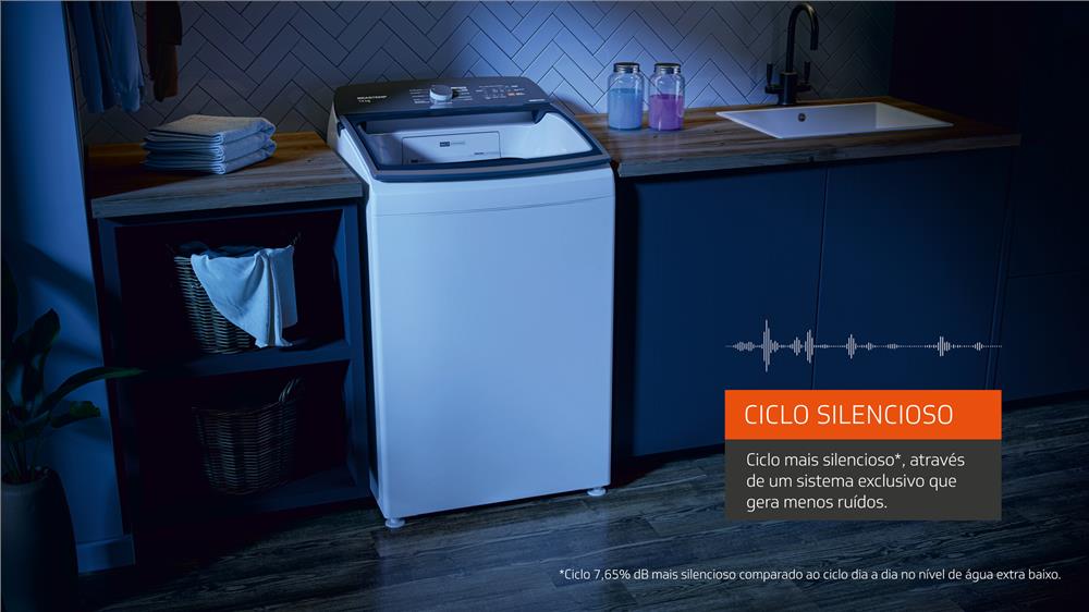 Máquina de Lavar Brastemp 14Kg Branca com Ciclo Tira Manchas Advanced e Smart Sensor - BWK14BB 220v