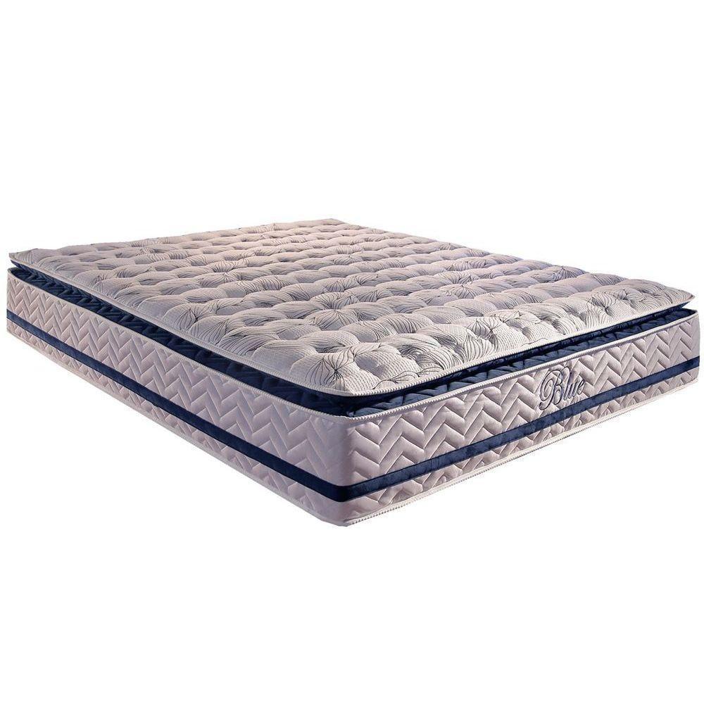 Miniatura Colchão Casal Molas Ensacadas Visco Gel Masterpocket Blue Pillow Top (138x188x32) - Paropas