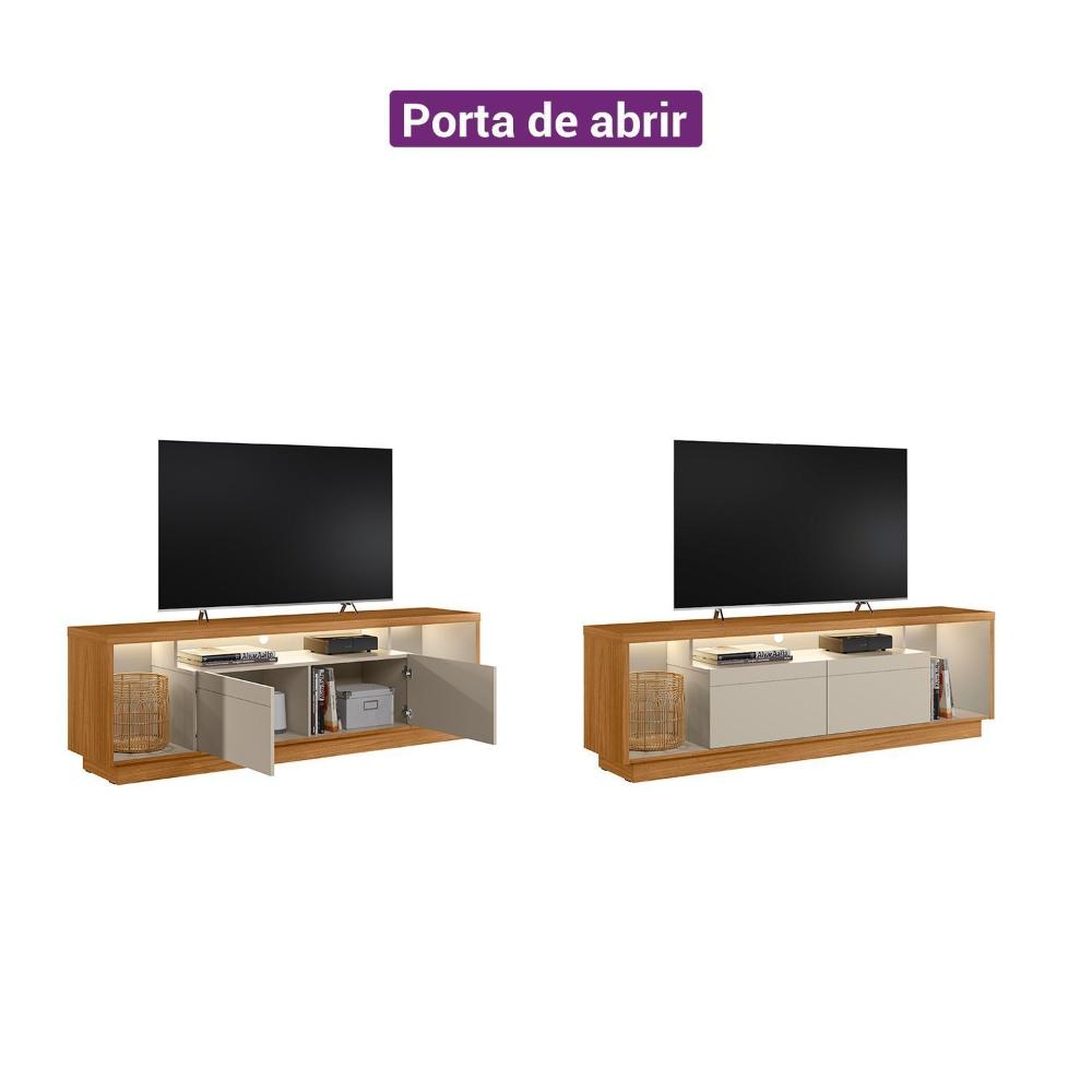 Miniatura Conjunto Rack Cronos 1.8 com Kit Fita LED 1 Fita (1600mm) Nature/ Off White