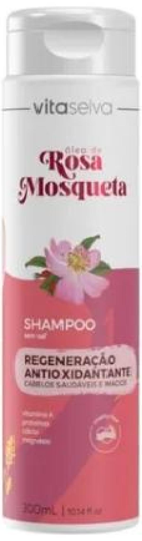 Miniatura Shampoo Óleo Rosa Mosqueta Regeneração Vita Seiva 300 Ml