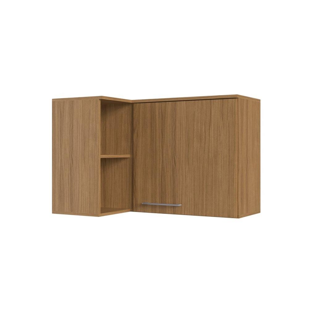 Miniatura Armário Aéreo Canto Reto 1 Porta com Nicho Gaia Decibal Móveis Naturalle