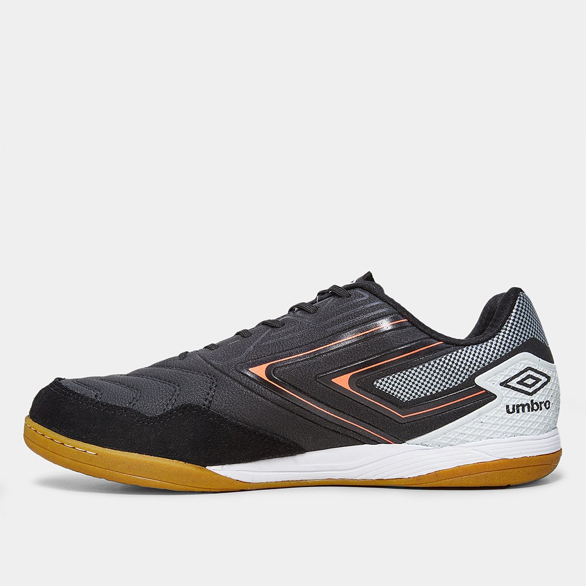 Chuteira Futsal Umbro Pró 5 Bump Club Unissex Preto+Prata - 37