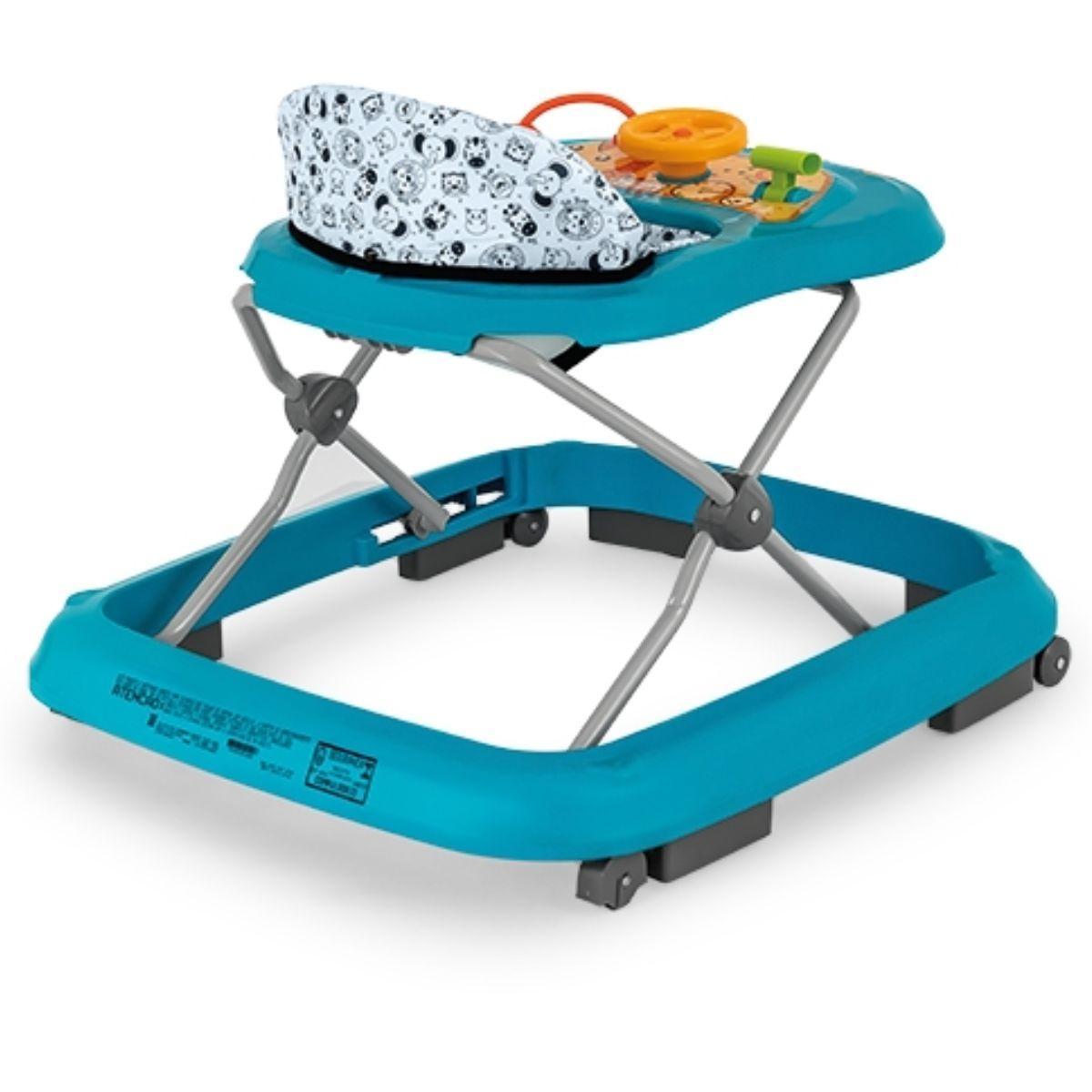 Miniatura Andador Infantil Safari Ii Azul Tutti Baby