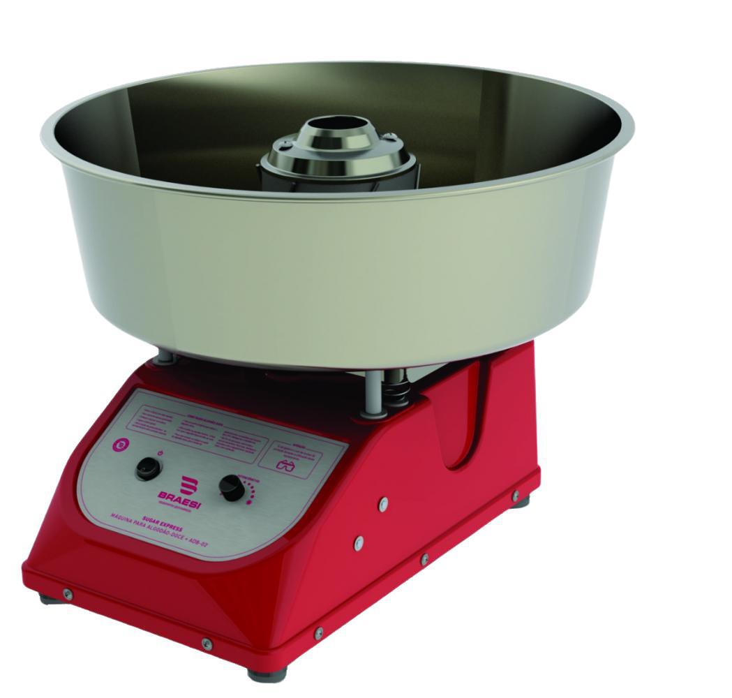Miniatura Máquina De Algodão Doce Braesi 150Un/H Adb-02 110V