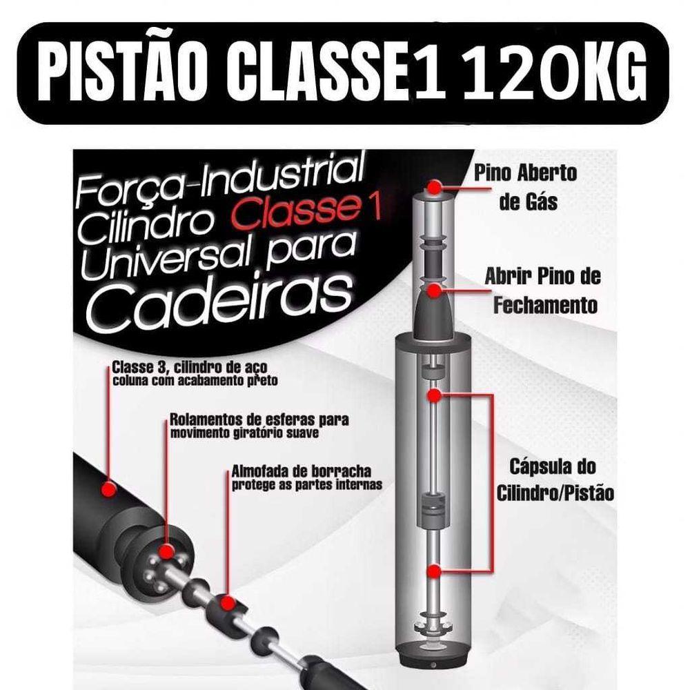 Pistão Cadeira Reforçado Hidráulico Universal Base Giratória Alta Qualidade 120kg