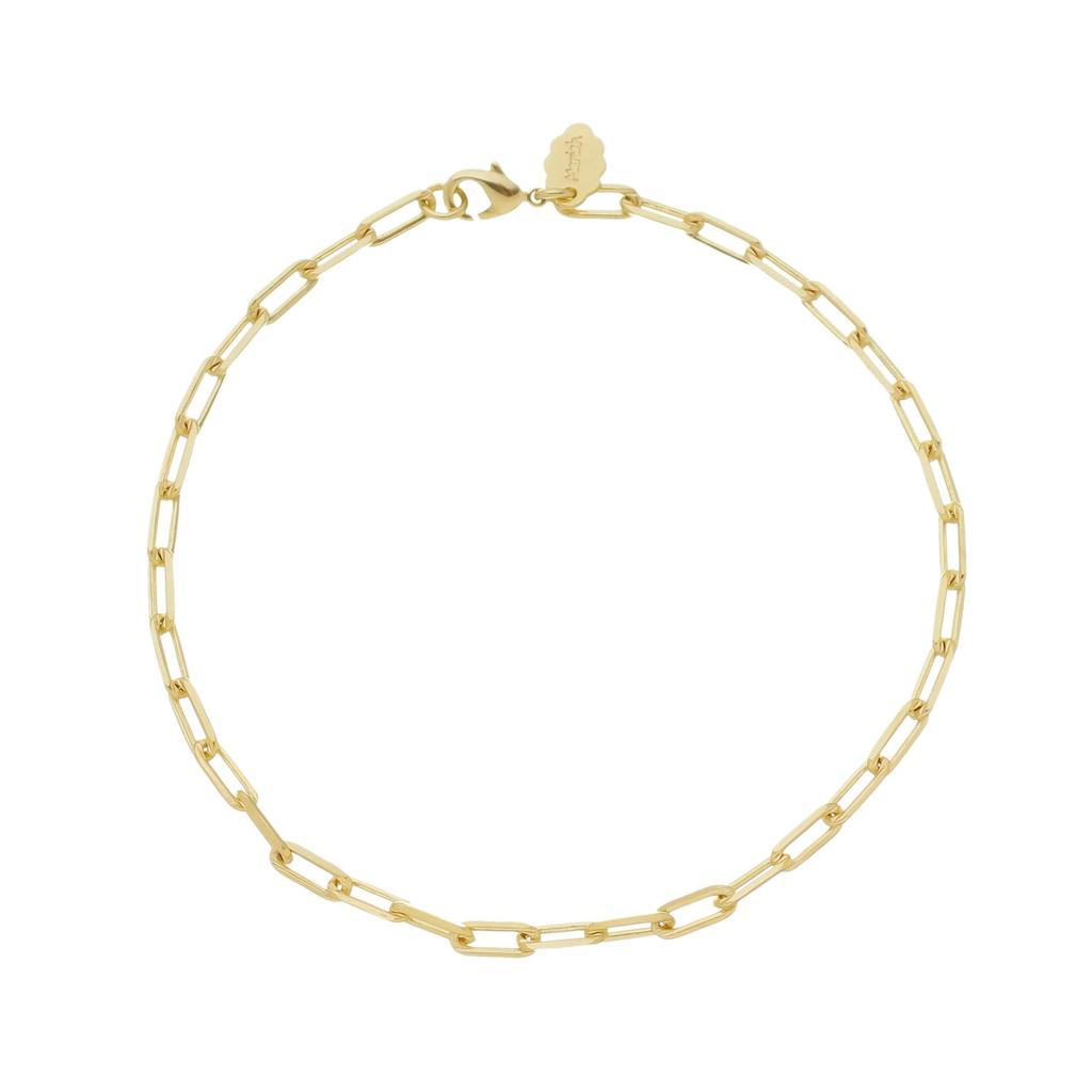 Miniatura Pulseira Fio Longo Banhada A Ouro 18K