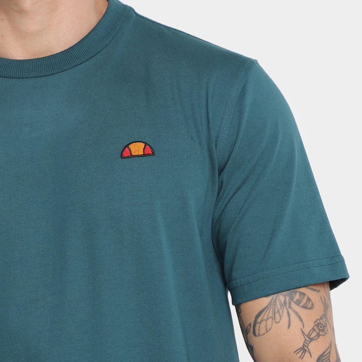 Miniatura Camiseta Ellesse Estampada Cubo Masculina Musgo - G