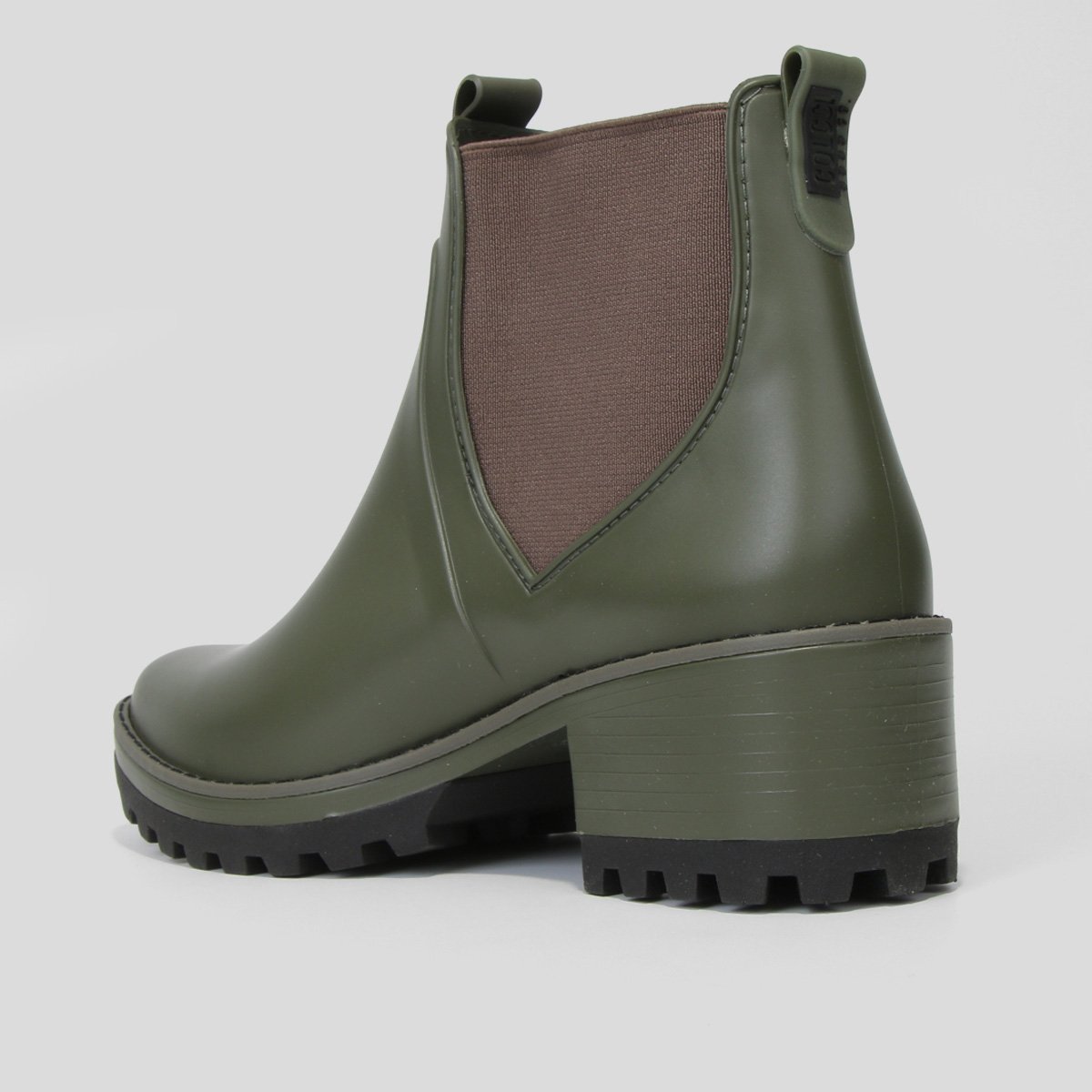 Miniatura Bota Chelsea Colcci Tratorada Feminina Verde - 35/36