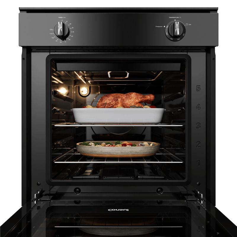 Forno de Embutir a Gás Consul 78L Preto com Grill COA84CE Bivolt